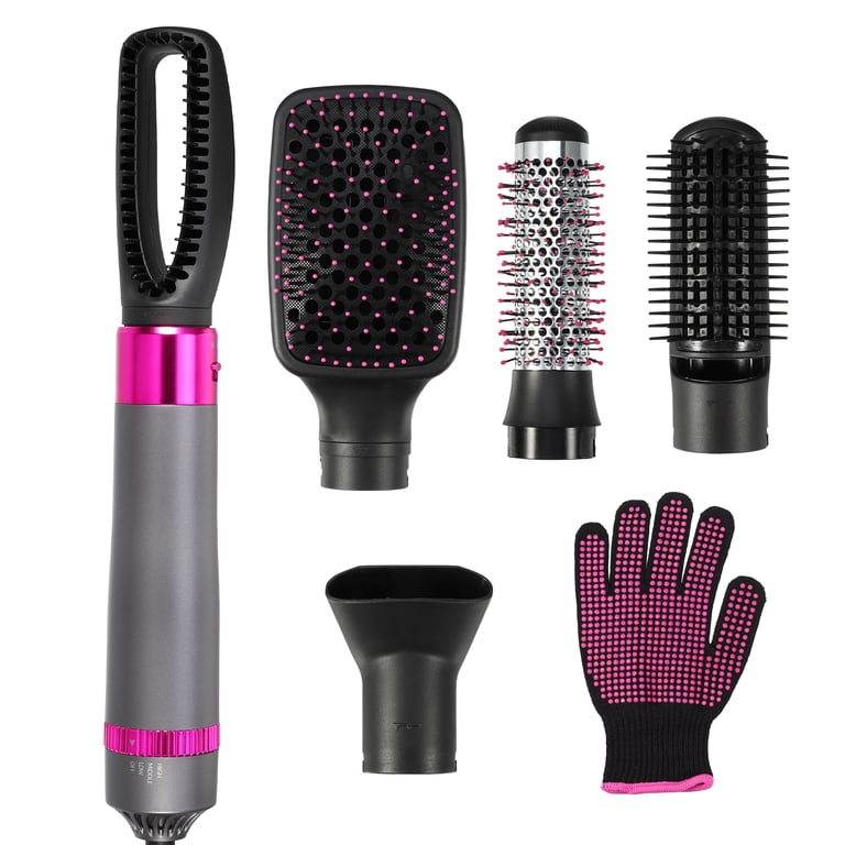 Pink and Black Heat Styling Detachable Hair Brush Set Amazon.com : LIGICKY Blowout Brush Set with Detachable  main image 4