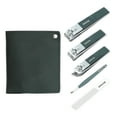 thumbnail image 1 of Unique Bargains 5-piece Set Square Rotation Nail Clipper Kit Blackish Green for Women for Men, 1 of 7