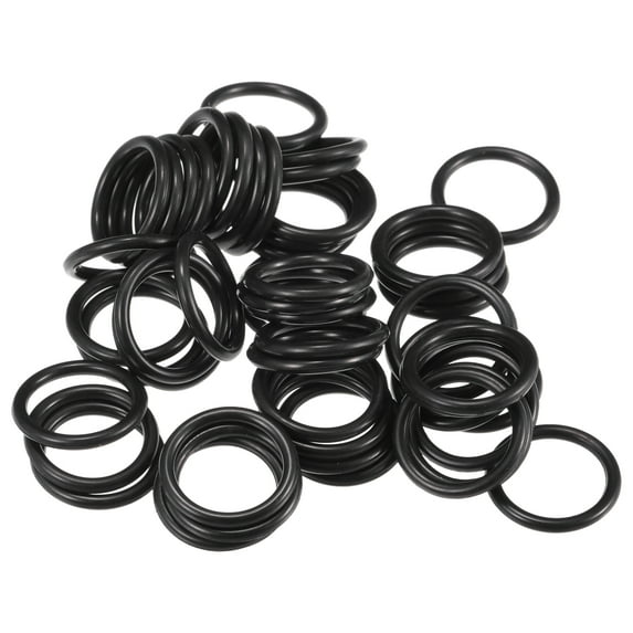 Unique Bargains 50 Pcs 10mm ID x 1.5mm CS Universal Car O Ring Seal Gasket Car Faucet Repair Trucks NBR Rubber Black