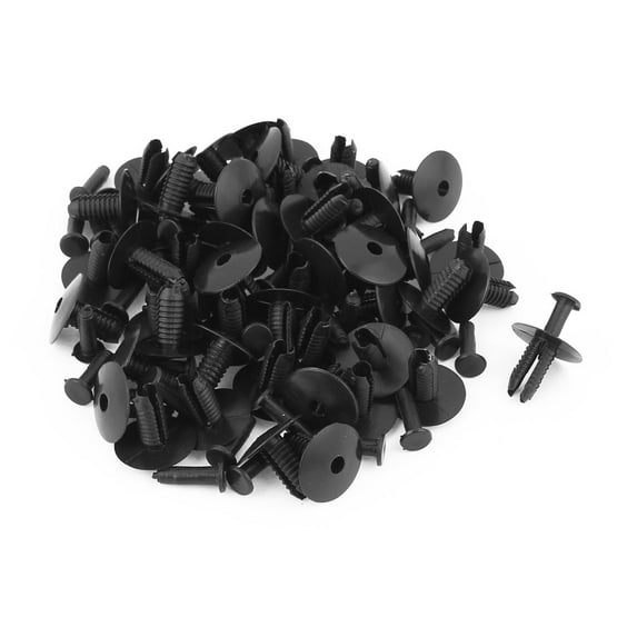 Unique Bargains 50 Pcs 20x7mm Plastic Push Type Rivet Retainer Fastener Bumper Pin Clips