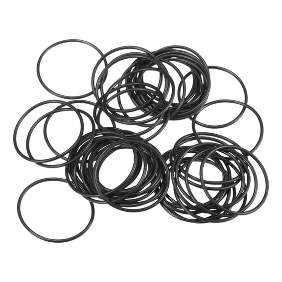 Unique Bargains 50 Pcs 28mm ID x 1.5mm CS Universal Car O Ring Seal Gasket Car Faucet Repair Trucks NBR Rubber Black