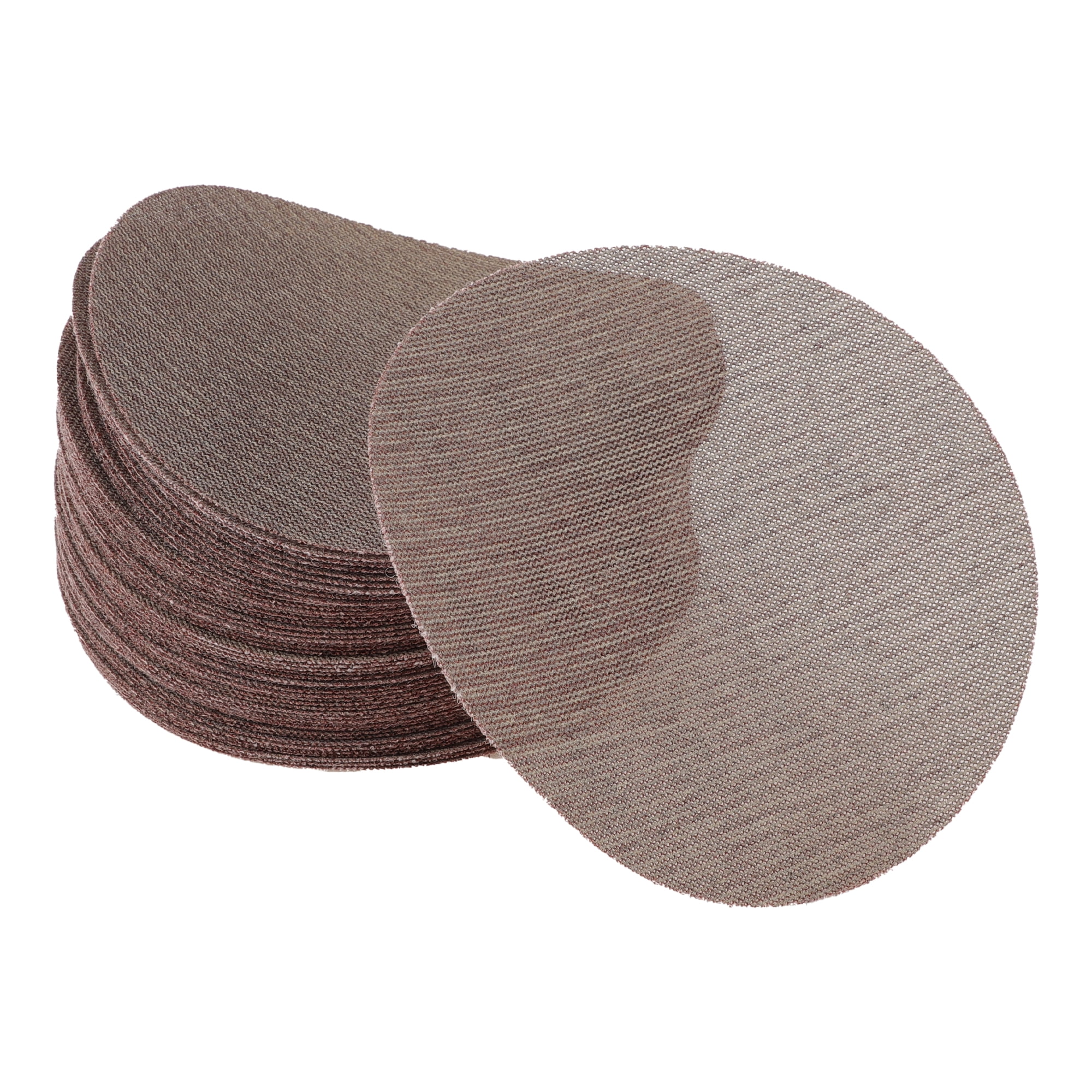 Unique Bargains 50 Pcs 8in Abranet Sanding Mesh Hook Loop Dust Free Net ["80"]
