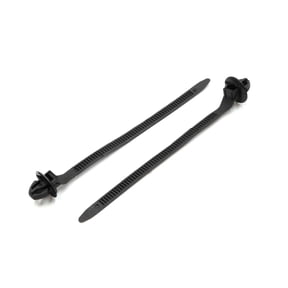 Unique Bargains 50 Pcs Black 11mm Hole Cable Car Trailer Zip Ties Wrap Push Rivets Clips Wiring