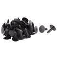 thumbnail image 1 of Unique Bargains 50 Pcs Black Plastic Rivet Buckle Ceiling Lining Trim Panel Fastener Clips, 1 of 2