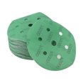 thumbnail image 1 of Unique Bargains 50 Pcs Car Wood Sanding Discs Smoothing Hook & Loop Sandpaper for Woodworking, Automotive Refinishing 5.91" 7 Hole 2000 Grit Green Zirconia Alumina, 1 of 6
