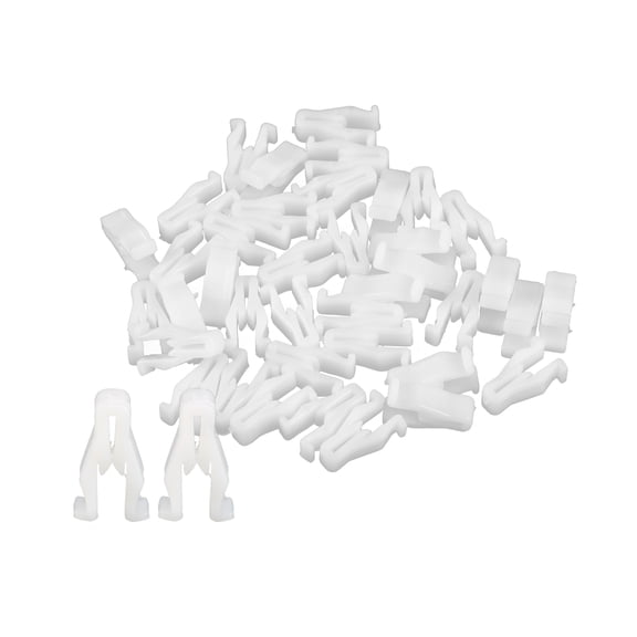 Unique Bargains 50 Pcs Center Console Radio DVD Dash Panel Switch Clip Body Trim Bezel Retainer Fit for Scion IQ White