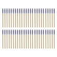 thumbnail image 1 of Unique Bargains 50 Pcs Convenient Eyebrow Brushes for Business Travel Gold Tone Purple Nylon Plastic, 1 of 5