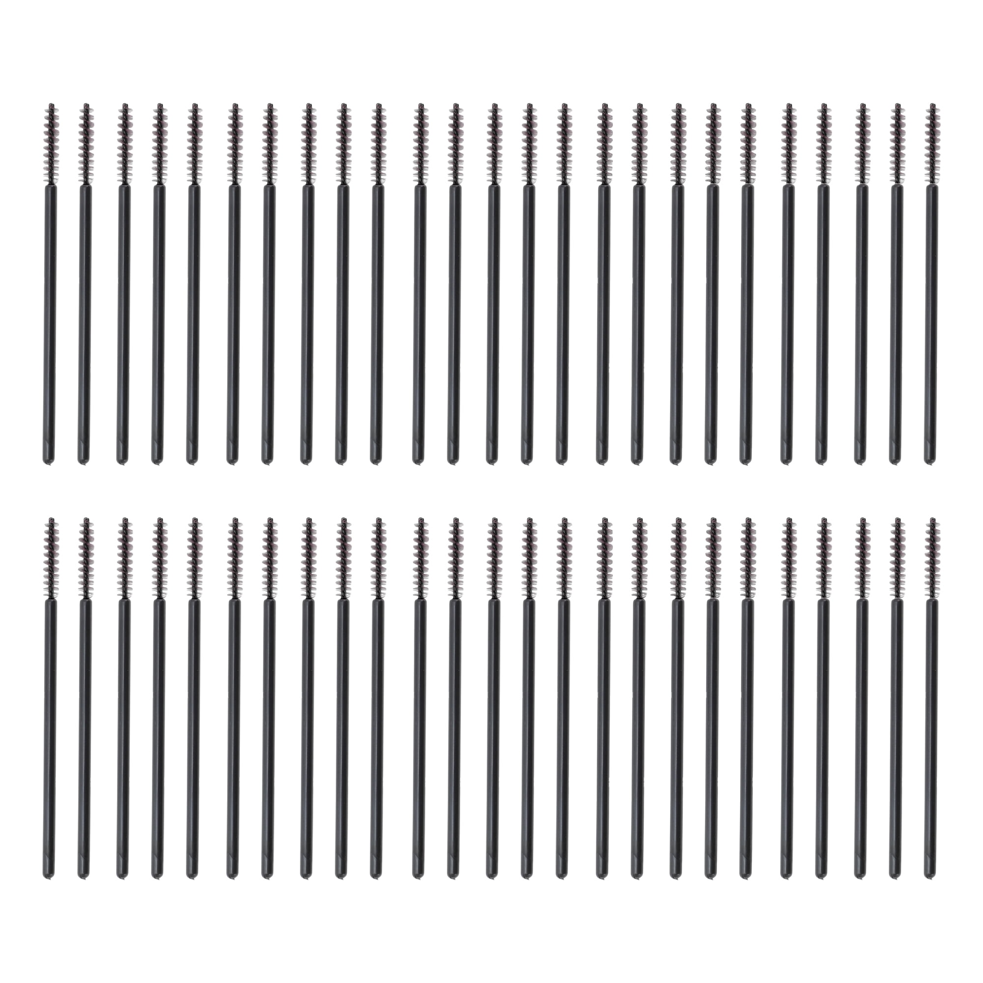 Unique Bargains 50 Pcs Disposable Eyelash Brush for Bathroom Black