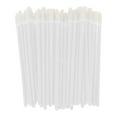 thumbnail image 1 of Unique Bargains 50 Pcs Disposable Solid Rod Lip Brush for Vacation White Plastic Flocking, 1 of 5