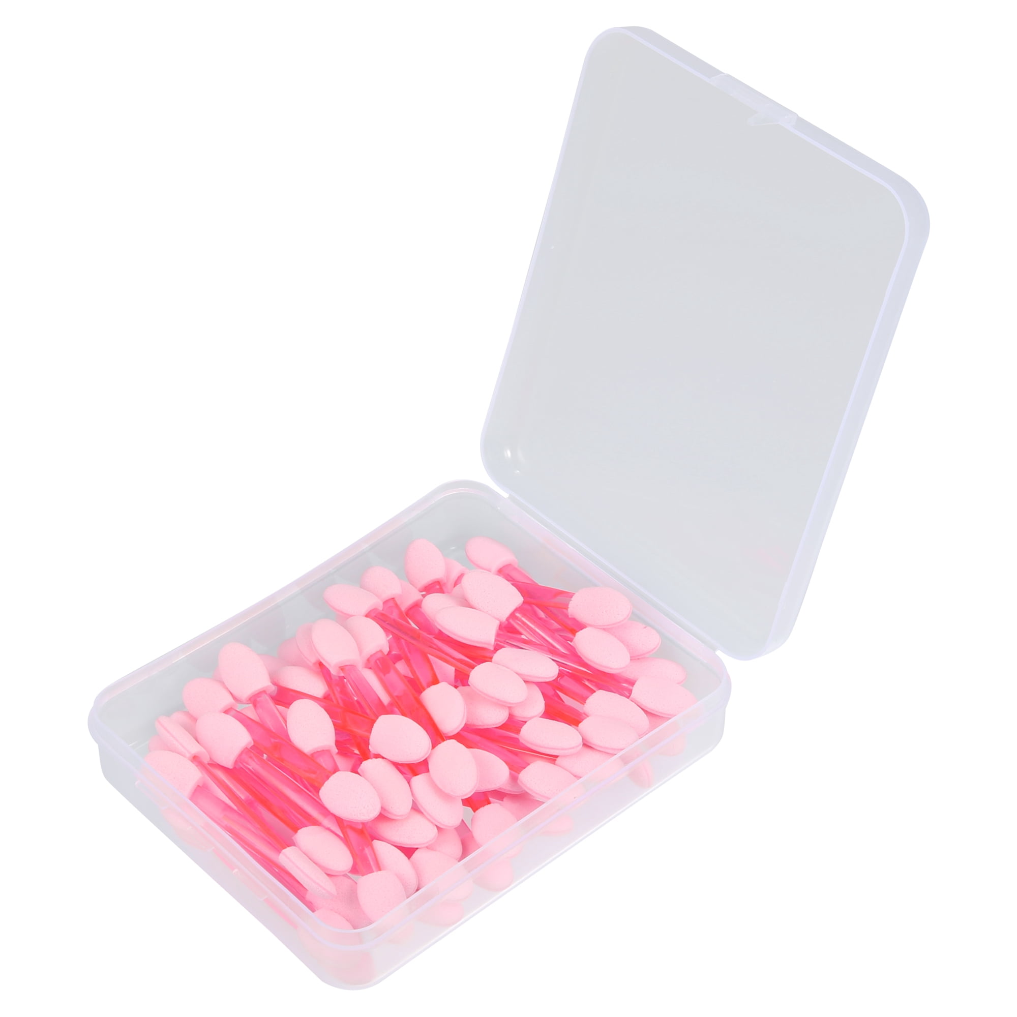 Unique Bargains 50 Pcs Dual Sides Eye Shadow Sponge Applicators Pink