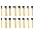 thumbnail image 1 of Unique Bargains 50 Pcs Lightweight Silicone Eyelash Brush for Bathroom Gold Tone Black Plastic Silicone, 1 of 5