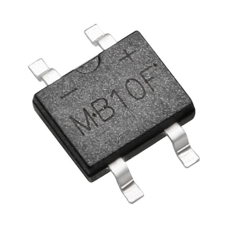 Unique Bargains 50 Pcs MB10F46MIL 4 Terminals SMD Bridge Diode Rectifier 94V 0.8A