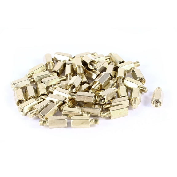 Unique Bargains 50 Pcs PCB Motherboard Standoff Hex Spacer Screw Nut M3 Male 4mm to Female 8mm