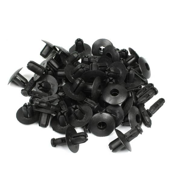 Unique Bargains 50 Pcs Plastic Door Panel Rivets Retainer Clip 8mm Hole for Automobile