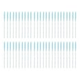 thumbnail image 1 of Unique Bargains 50 Pcs Portable Silicone Eyelash Brush for Bathroom Blue Plastic Silicone, 1 of 5