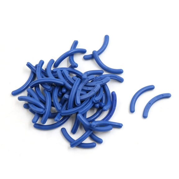 Unique Bargains 50 Pcs Soft Rubber Cosmetic Makeup Eyelash Curler Refill Pads Blue