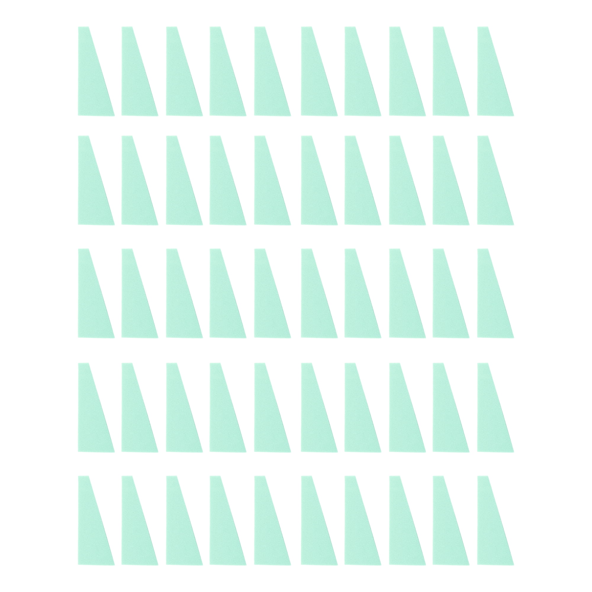 Unique Bargains 50 Pcs Trapezoid Face Makeup Sponge for Bedrooms Blue