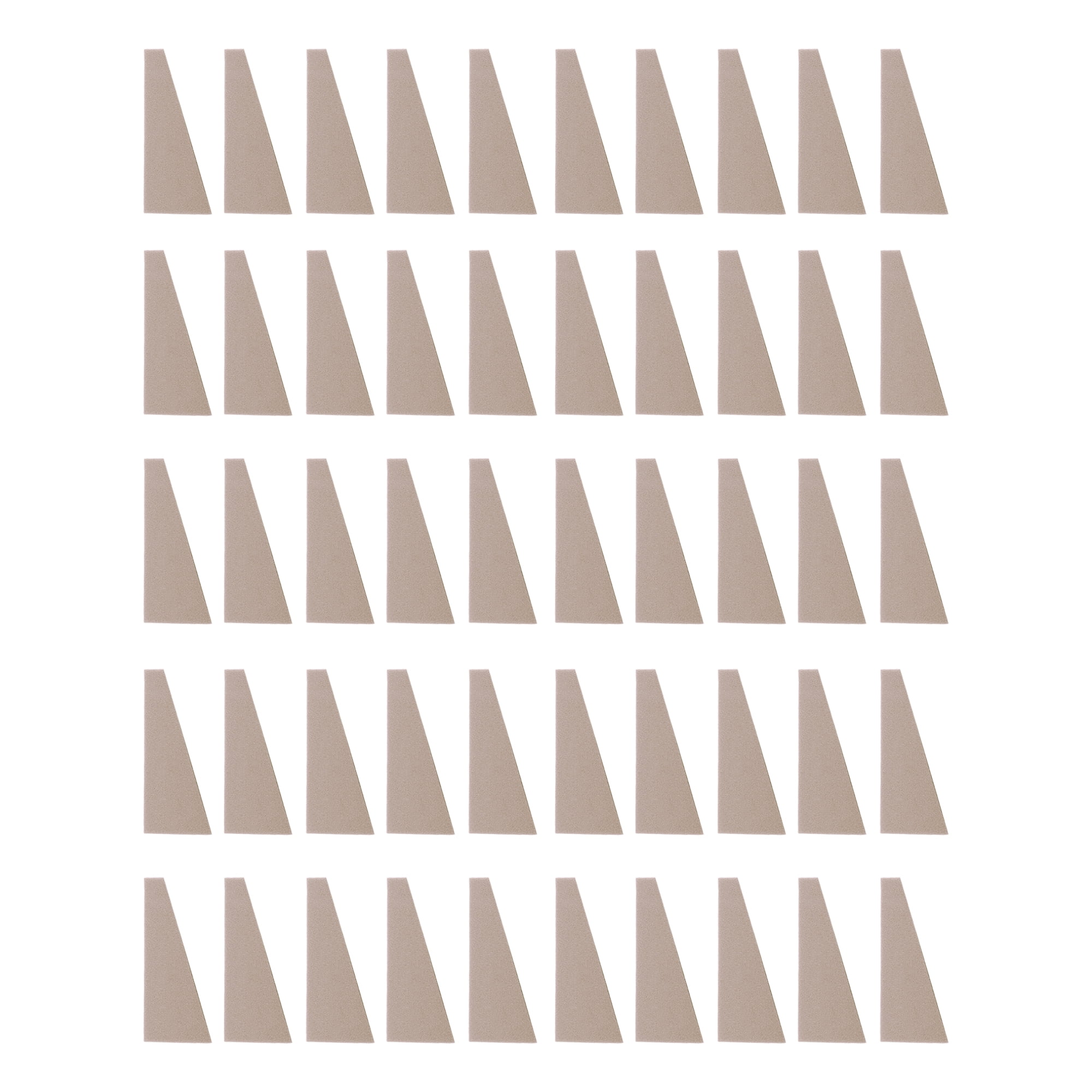 Unique Bargains 50 Pcs Trapezoid Face Makeup Sponge for Bedrooms Khaki