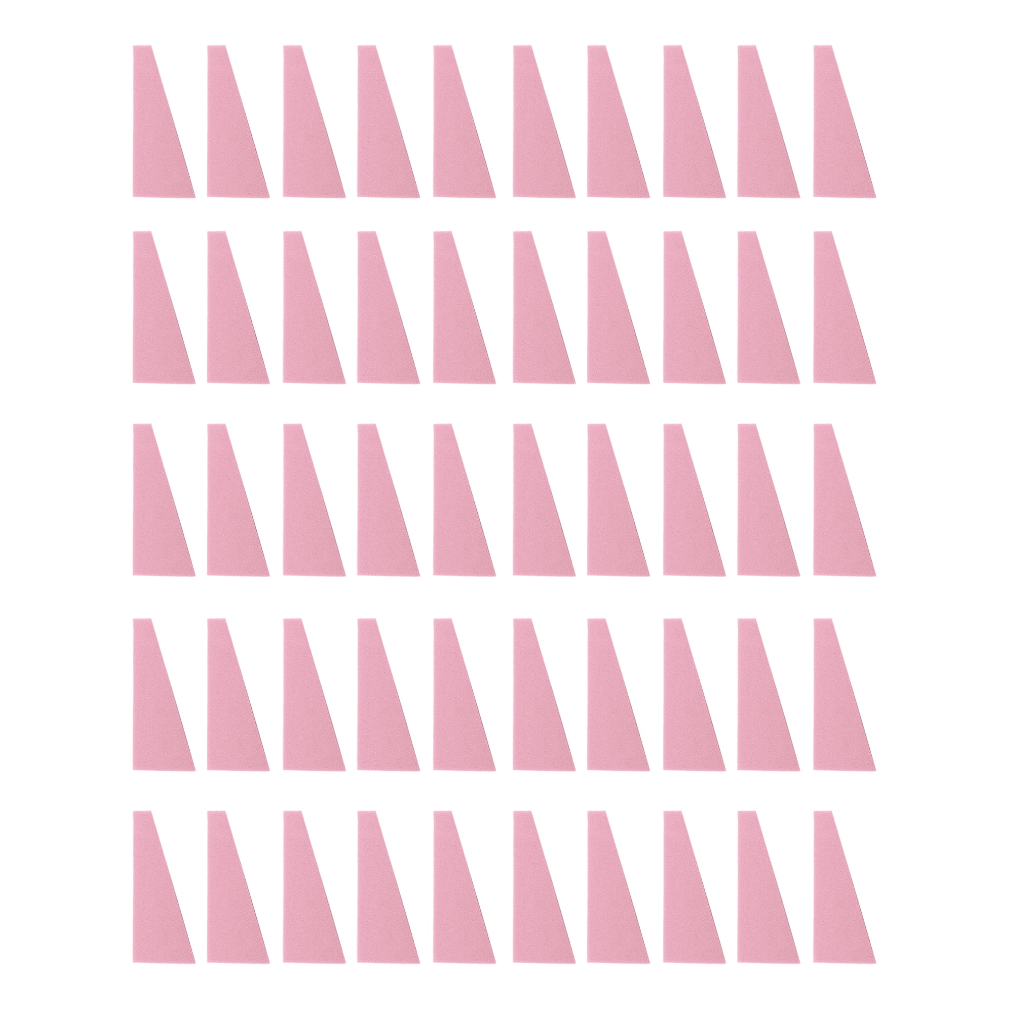 Unique Bargains 50 Pcs Trapezoid Face Makeup Sponge for Bedrooms Pink