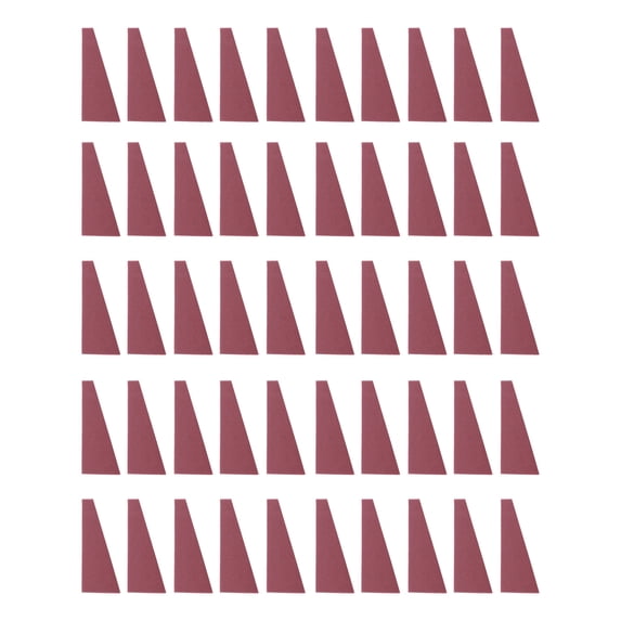 Unique Bargains 50 Pcs Trapezoid Face Makeup Sponge for Bedrooms Wine Red