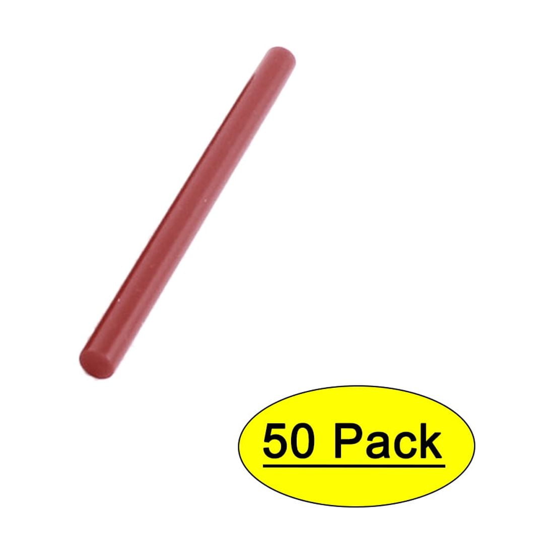 Unique Bargains 50 Pieces Red Hot Melt Glue Adhesive Sticks 7mmx100mm