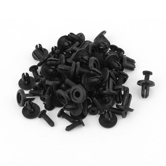 Unique Bargains 50 x 7mm Hole Car Truck Plastic Drive Rivet Push Fit Panel Trim Clips Bumper