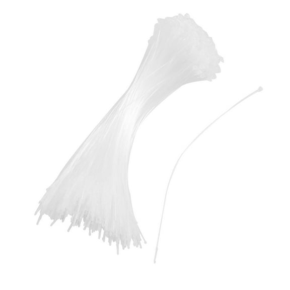 Unique Bargains 500 x White Snap Lock Pins Loop Price Label Tag Tagging Fastener 7" 180mm