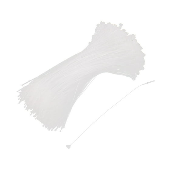 Unique Bargains 500Pcs Snap Lock Pin Security Loop Plastic Tag Fastener Tie 5"