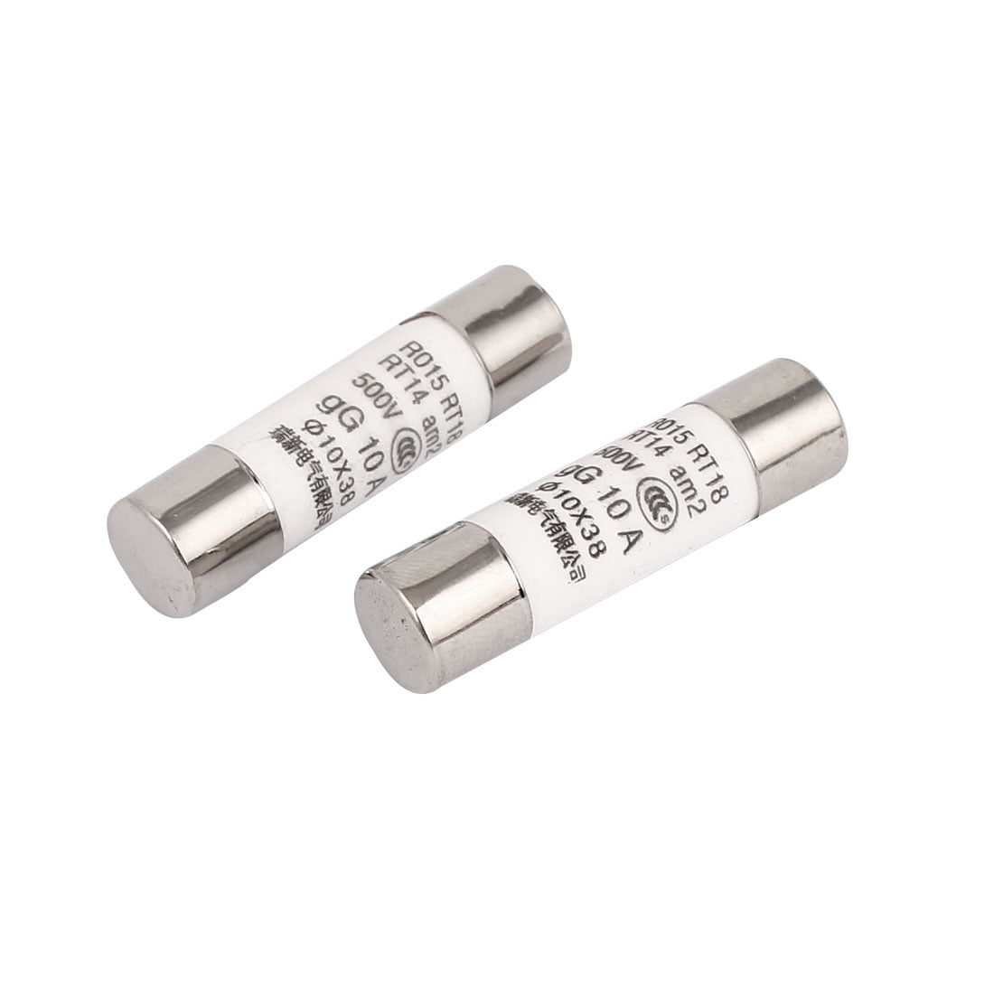 Tube Fuses R015 Rt18 Rt14 7 Unique Bargains 500V 10A RO15 RT18 RT14 10x38mm Cylindrical Ceramic ...