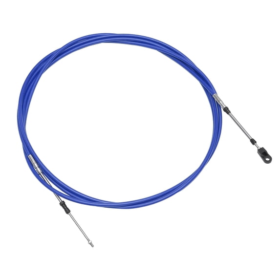 Unique Bargains 500cm 16FT 33C/3300 Marine Boat Throttle Shift Control Cable Blue with Fastening Head