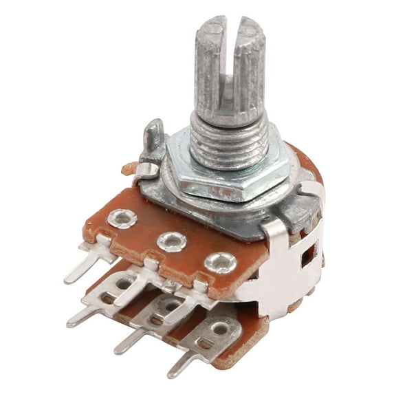 Unique Bargains 50K Ohm B50K Top Adjustment Dual Double Linear Potentiometer