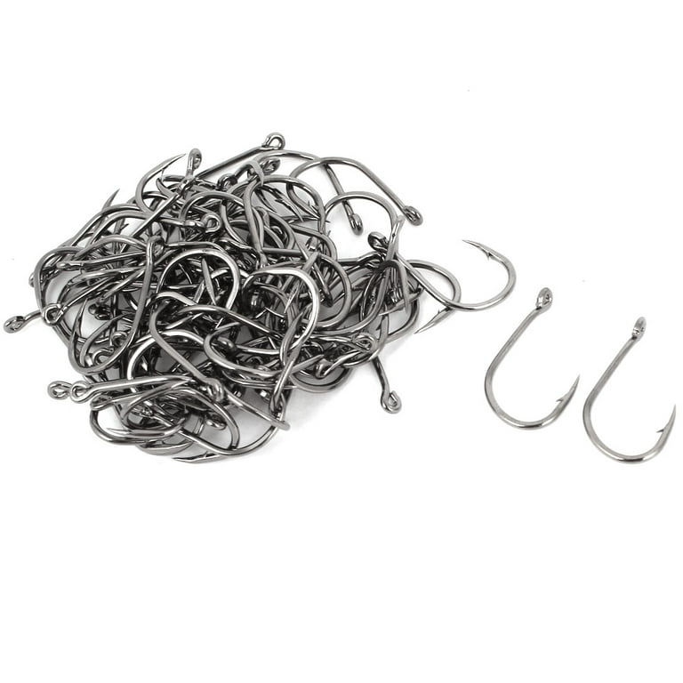 barb fishing hooks Octopus Baitholder Sharp Barbed Beak Fish Hooks Circle Hook High Carbon Steel Extra Sharp Closed Eye J Hook Size: 8# Vision 110 Why Use Barbless Hooks (And