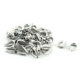 thumbnail image 1 of Unique Bargains 50PCS Stainless Steel Cable Thimbles for 4mm 1/8' Wire Rope, 1 of 3