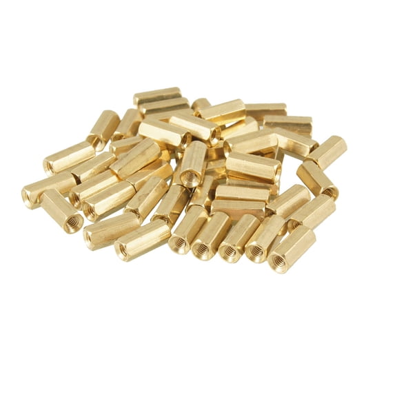 Unique Bargains 50Pcs 10mm Body M3 Female Thread Standoff Hexagonal Spacers