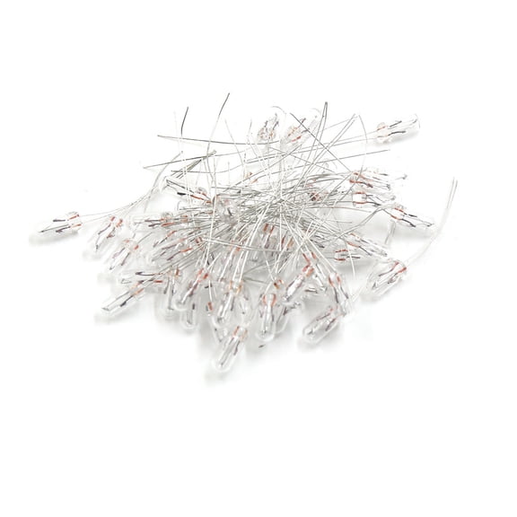 Unique Bargains 50Pcs 12V T5 Yellow Auto Car Wedge Panel Light Interior 74 79 85 86 206 207 286