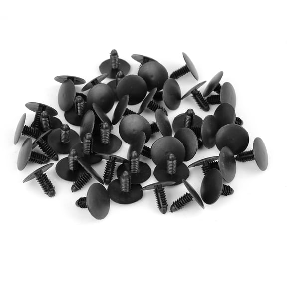 Unique Bargains 50Pcs 25 x 7.5mm Car Auto Fairing Trim Plastic Screw Fit Rivet Clips