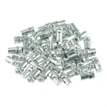 Unique Bargains 50Pcs 5mm Thread Dia Brake Cable Wire Solderless Nipple Screw for Motorcycle