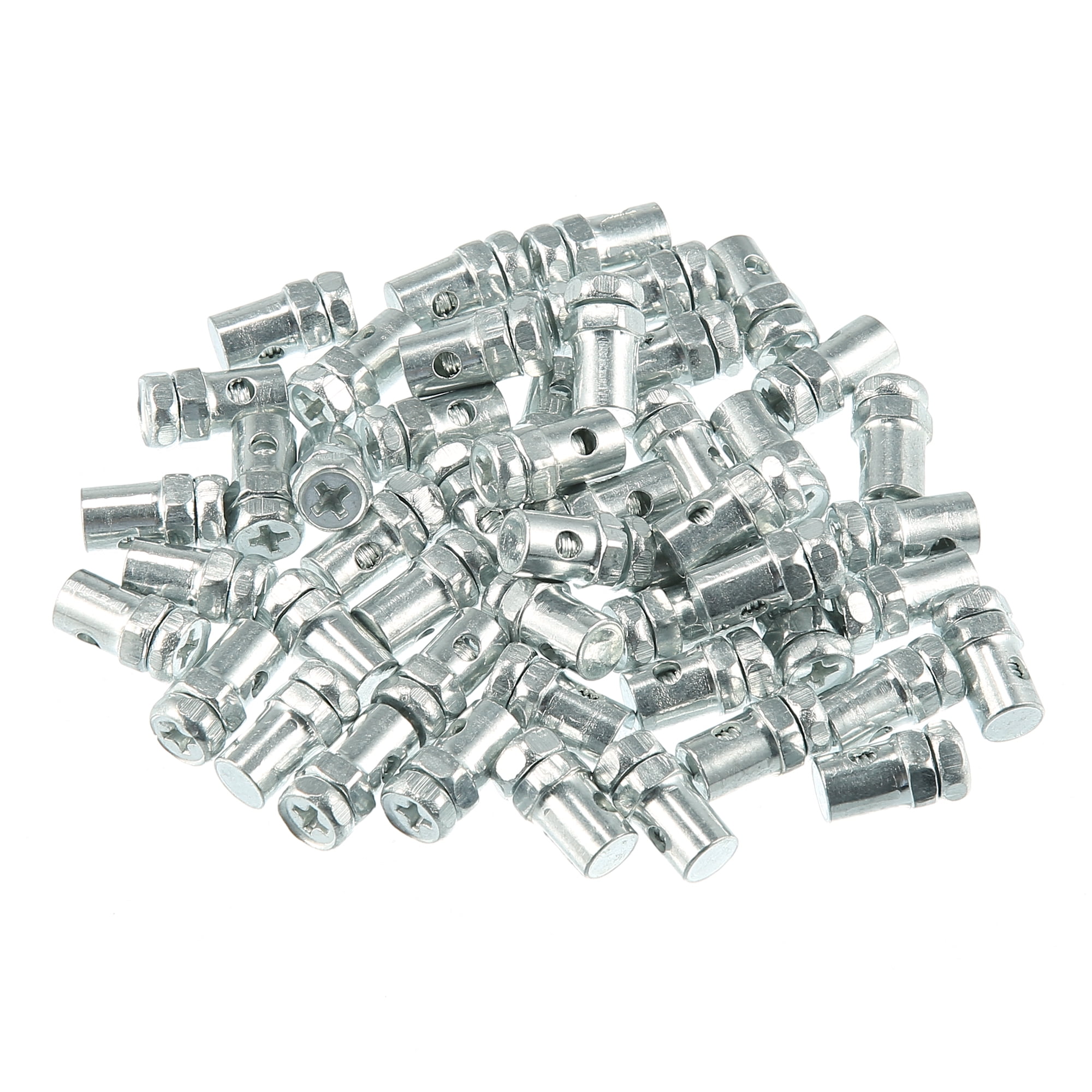 Unique Bargains 50Pcs 5mm Thread Dia Brake Cable Wire Solderless Nipple Screw