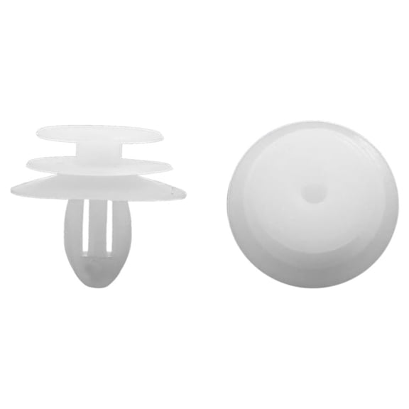 Unique Bargains 50Pcs 6mm Hole Plastic Door Rivets Auto Bumper Fender Trim Panel Retainer Clips