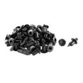 thumbnail image 1 of Unique Bargains 50Pcs Black Plastic Rivet Engine Cover Trunk Retainer Clips, 1 of 2