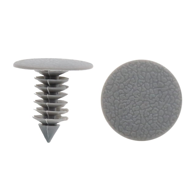 Unique Bargains 50Pcs Gray Car Door Fender Bumper Plastic Push Rivets Clip 9mm
