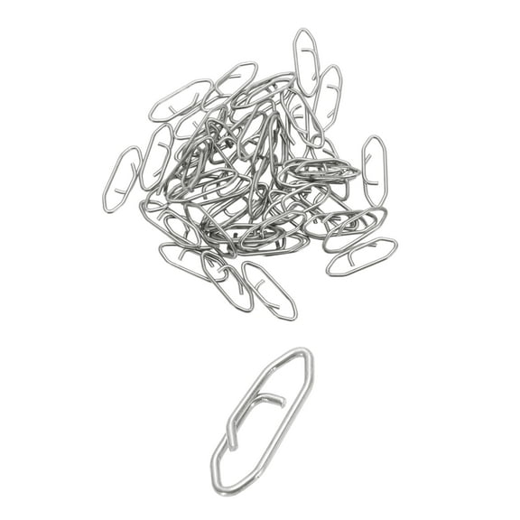 Unique Bargains 50Pcs Speed Clips for Fishing Lures Fishing Speed Clips Fishing Clips Top Water Speed Clips for Quick Change for Saltwater and Freshwater 1.2in
