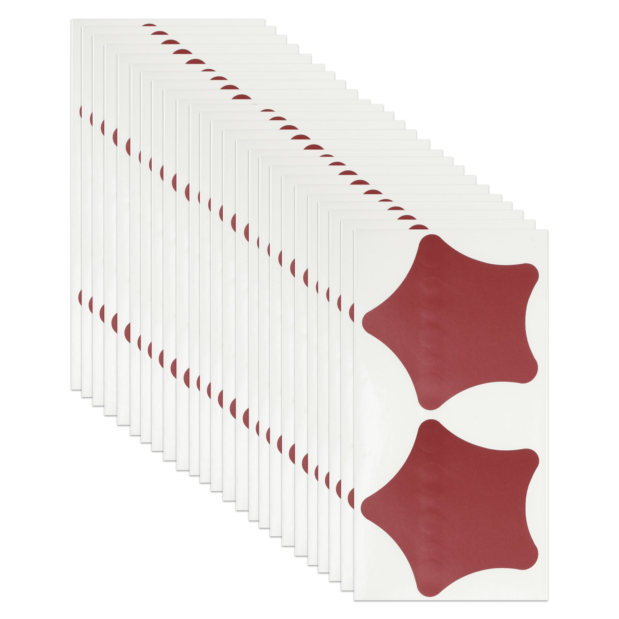 Unique Bargains 50Pcs Surprise Wedding Scratch Stickers 2.36" x 2.36" Red