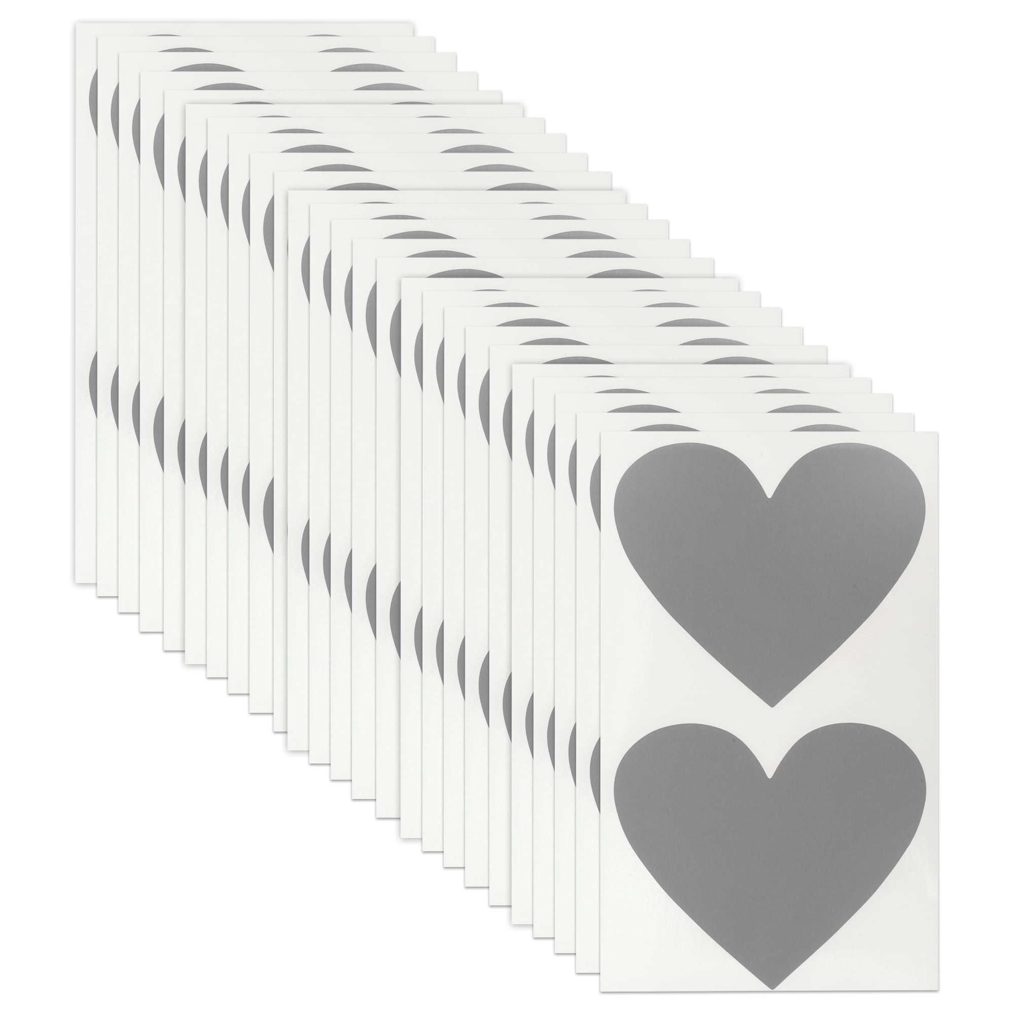 Unique Bargains 50Pcs Surprise Wedding Scratch Stickers 2.76" x 2.36" Gray