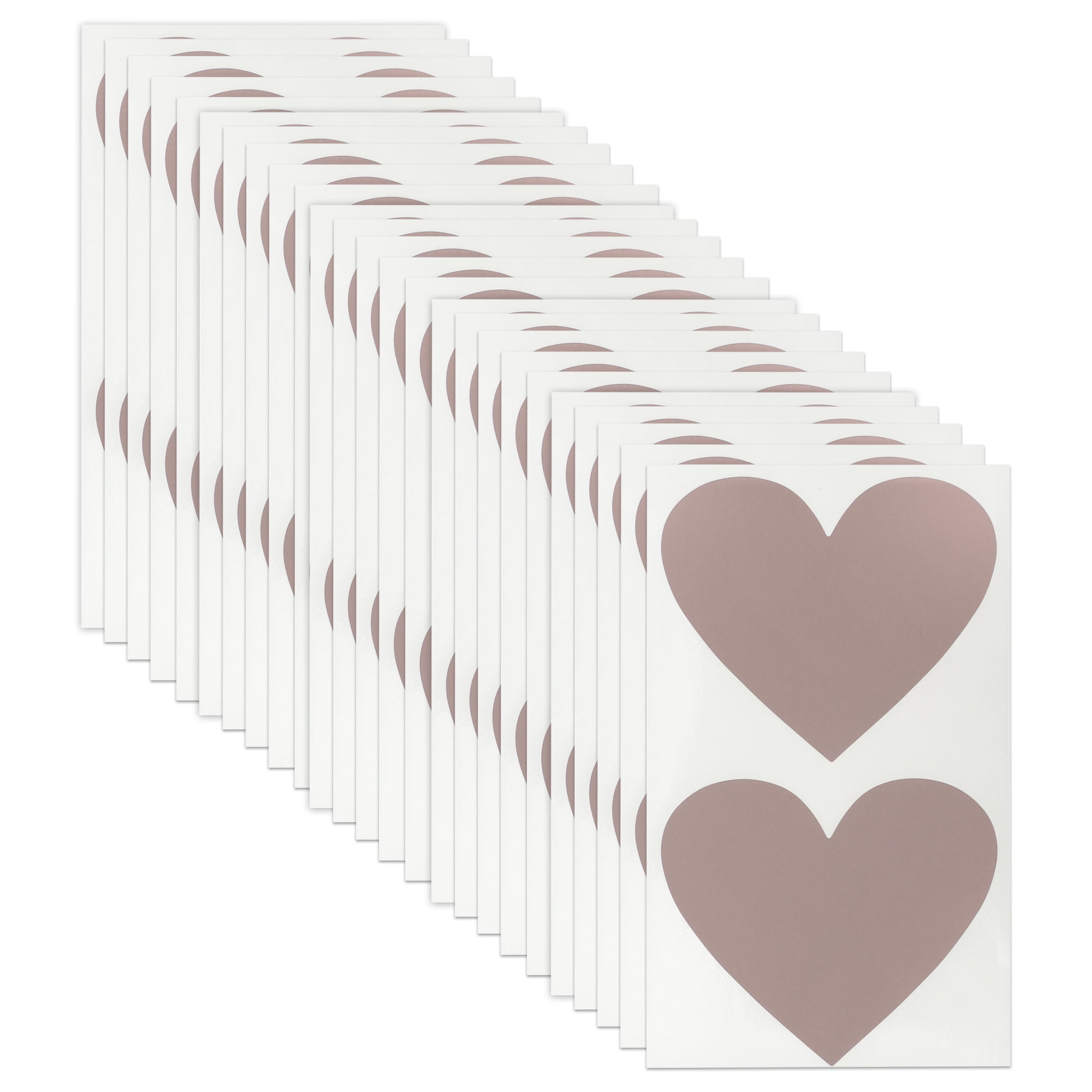 Unique Bargains 50Pcs Surprise Wedding Scratch Stickers 2.76" x 2.36" Rose Gold Tone