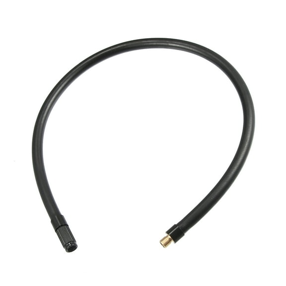 Unique Bargains 50cm Threaded Tire Inflator Extension Hose Chuck Adapter Tire Valve Connect Pipe for Car Copper Rubber
