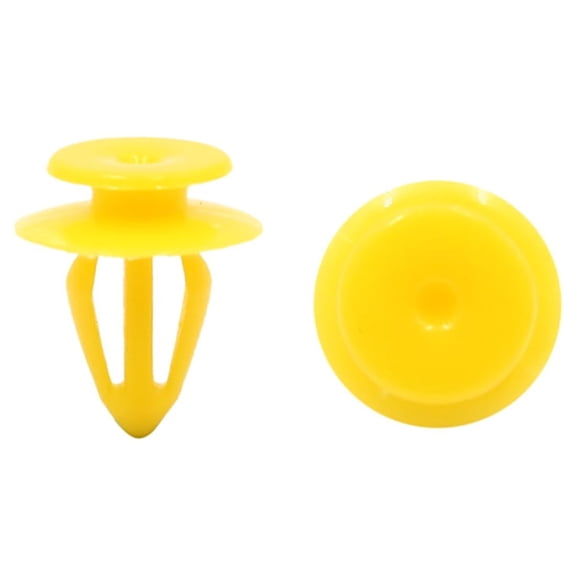 Unique Bargains 50pcs 10mm Yellow Universal Auto Car Fender Rivets Fastener Clip