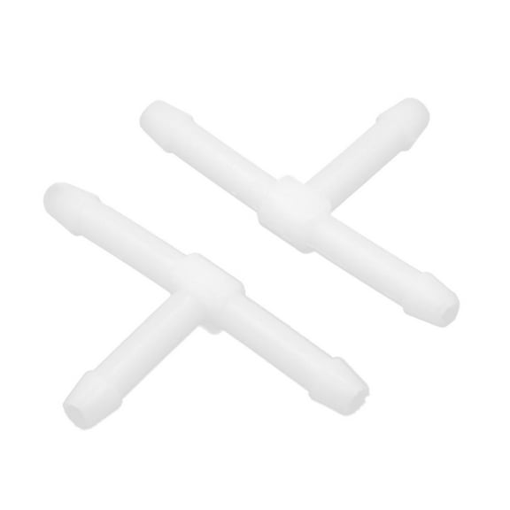 Unique Bargains 50pcs 3mm Inner Dia. T-piece Tube Hose Joiner Pipe Tee Splitter Connector White