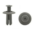 thumbnail image 1 of Unique Bargains 50pcs 8mm Gray Car Plastic Push Type Rivet Retainer Fastener Bumper Pin Clips, 1 of 2