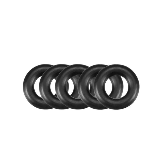 Unique Bargains 50pcs Black Nitrile Butadiene Rubber NBR O-Ring 5mm Inner Dia 2.5mm Width